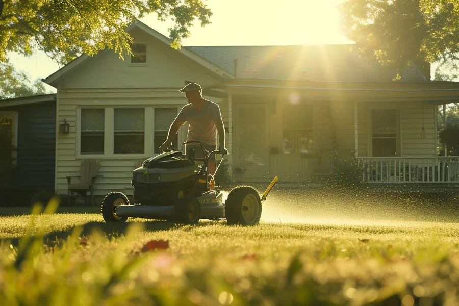 battery charged lawn mowers