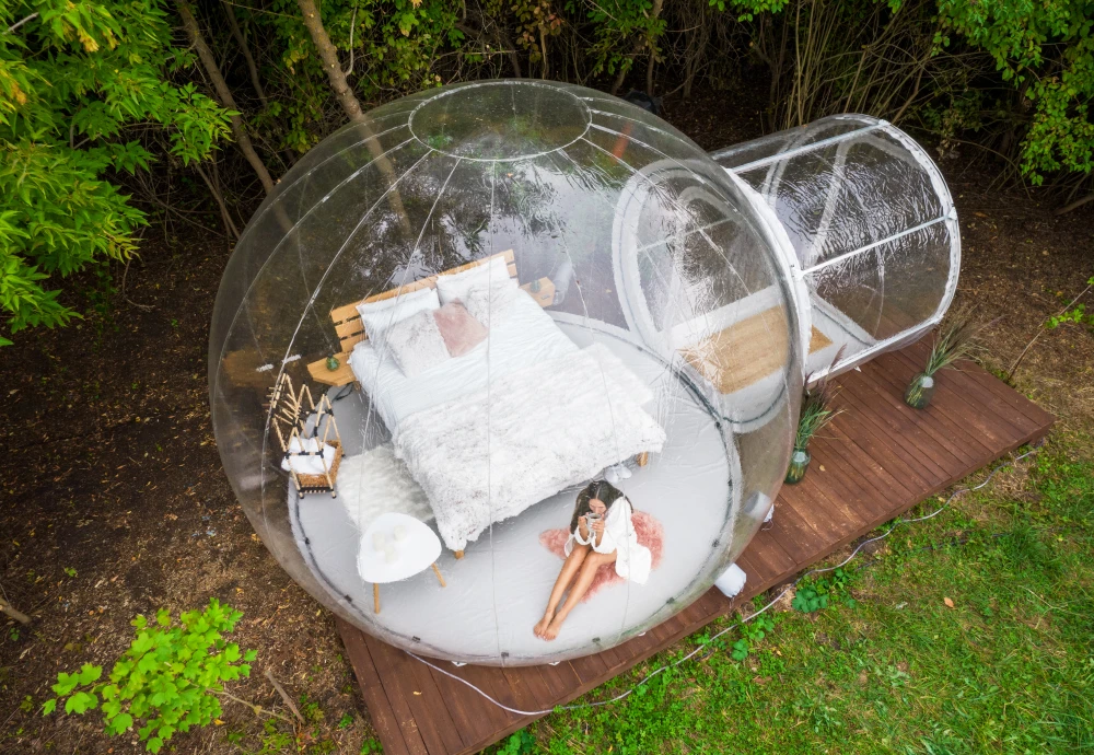 transparent crystal bubble tent